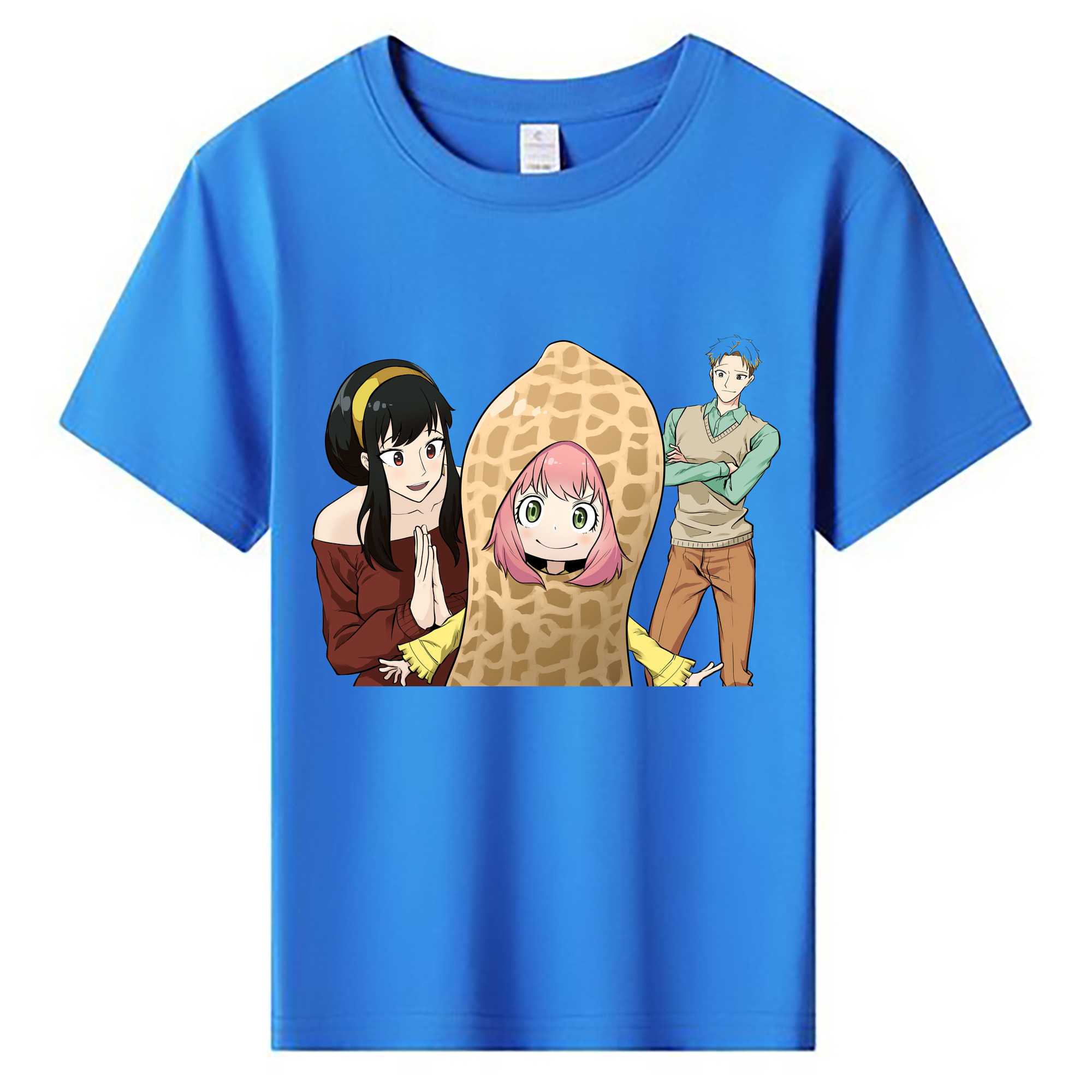 （画像用） SPY×FAMILY间谍家家酒 綿100％キッズTシャツ（フロントプリント）